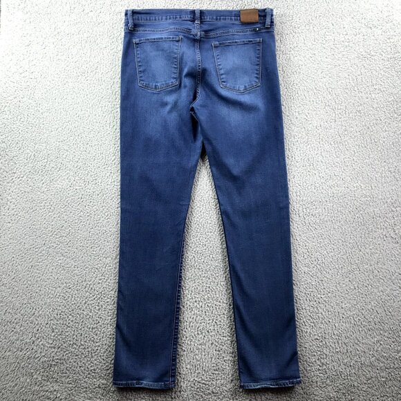 LUCKY BRAND Womens 14/32 R BROOKE Mid Rise Stretch Denim Straight Leg Jeans - Picture 2 of 16